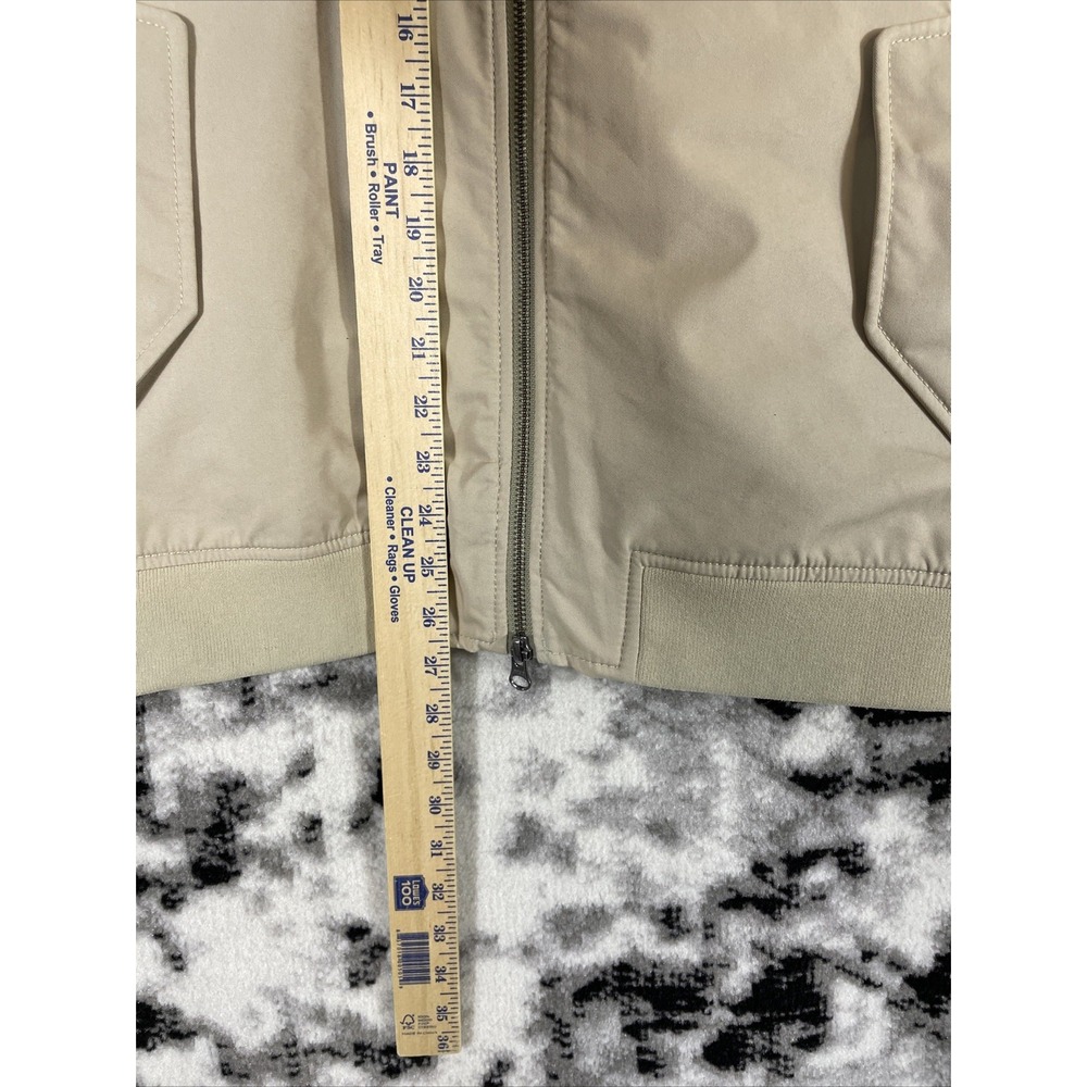 Everlane Uniform The Bomber Jacket Mens Size Medium‎ Beige Full Zip Arm Pocket - Picture 5 of 12